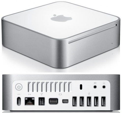Apple Mac Mini MC239RS/A вид боковой панели