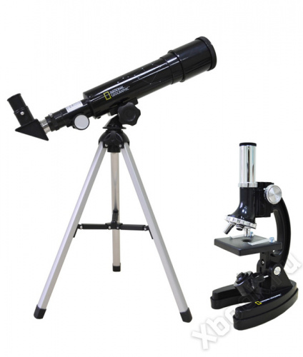 Набор Bresser (Брессер) National Geographic: телескоп 50/360 AZ и микроскоп 300x–1200x вид спереди