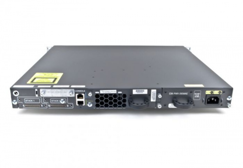 Cisco WS-C3750E-48PD-S вид сверху
