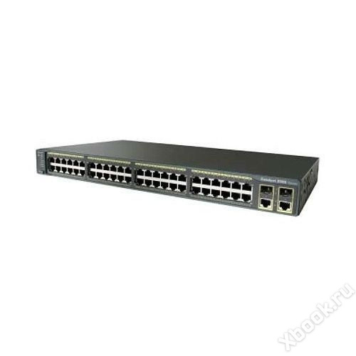 Cisco WS-C2960R+48PST-L вид спереди