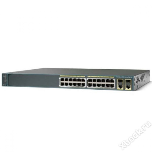 Cisco WS-C2960R+24PC-S вид спереди