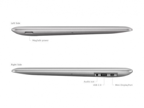 Apple MacBook Air 13 Late 2010 MC504RS/A задняя часть